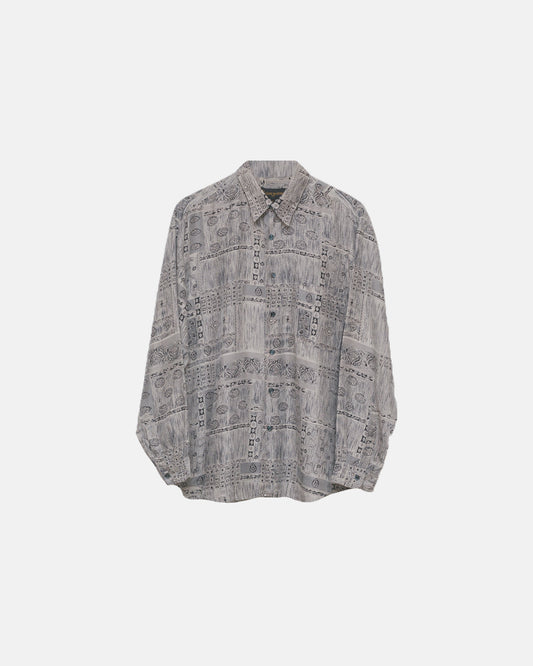 Gianni Valentino Printed Silk Button Down Shirt