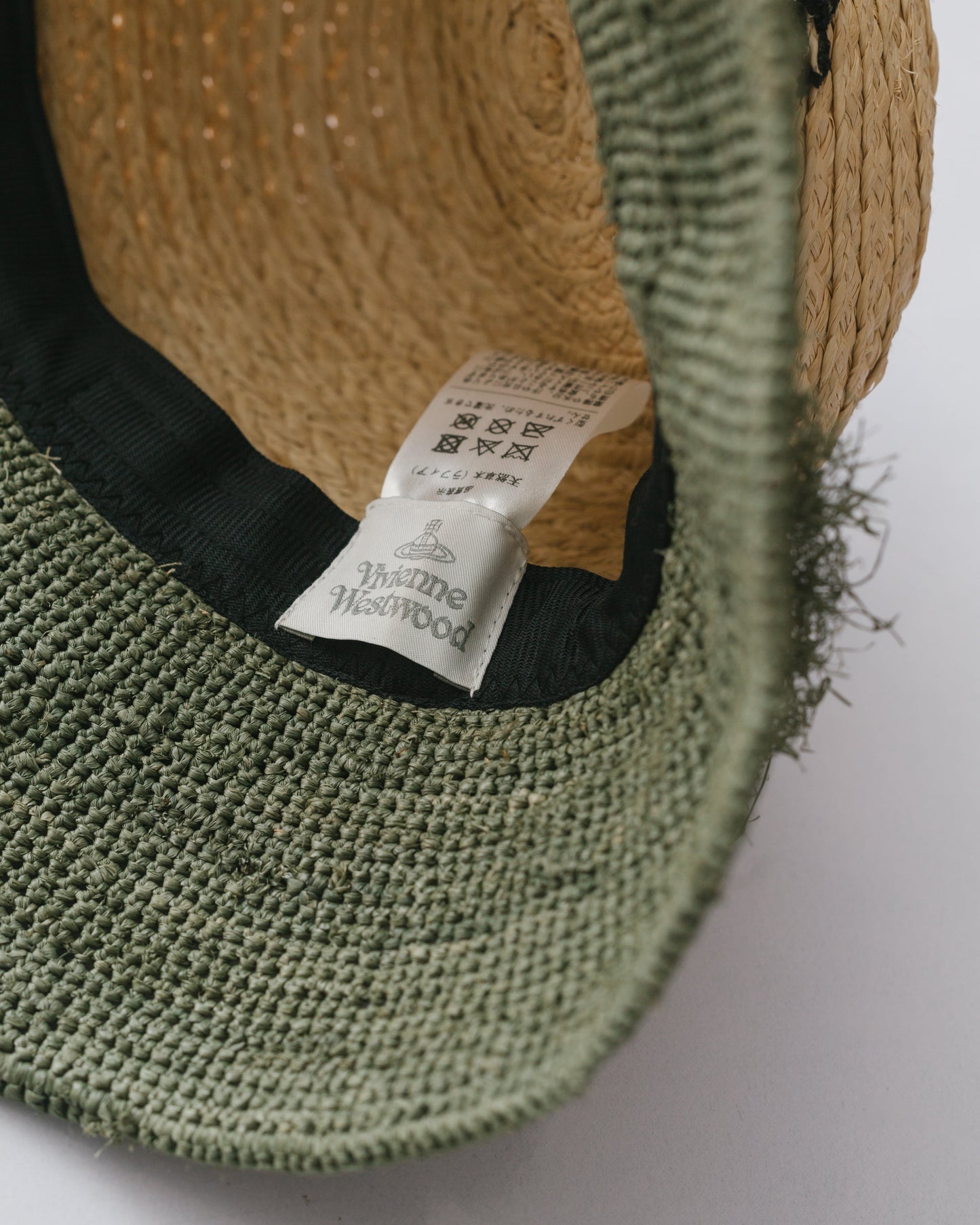 Vivienne westwood grass & raffia hat