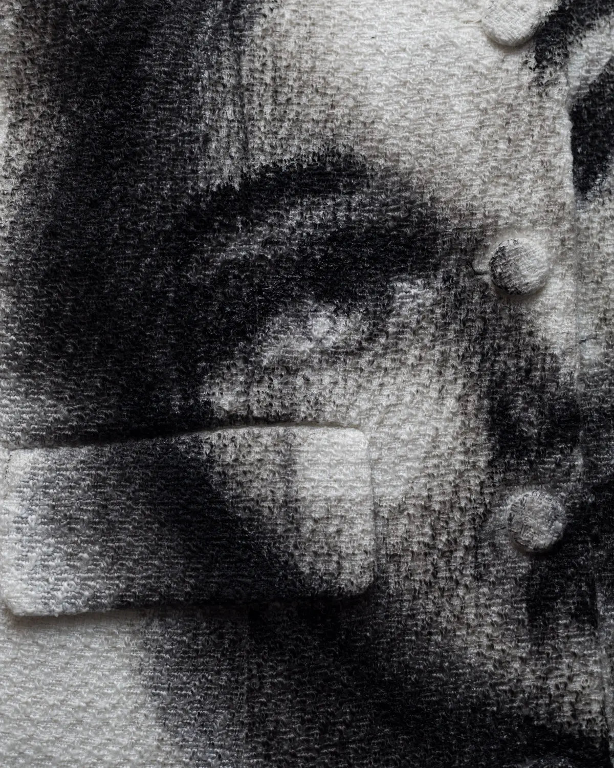 Upcycled handpainted portrait jacket