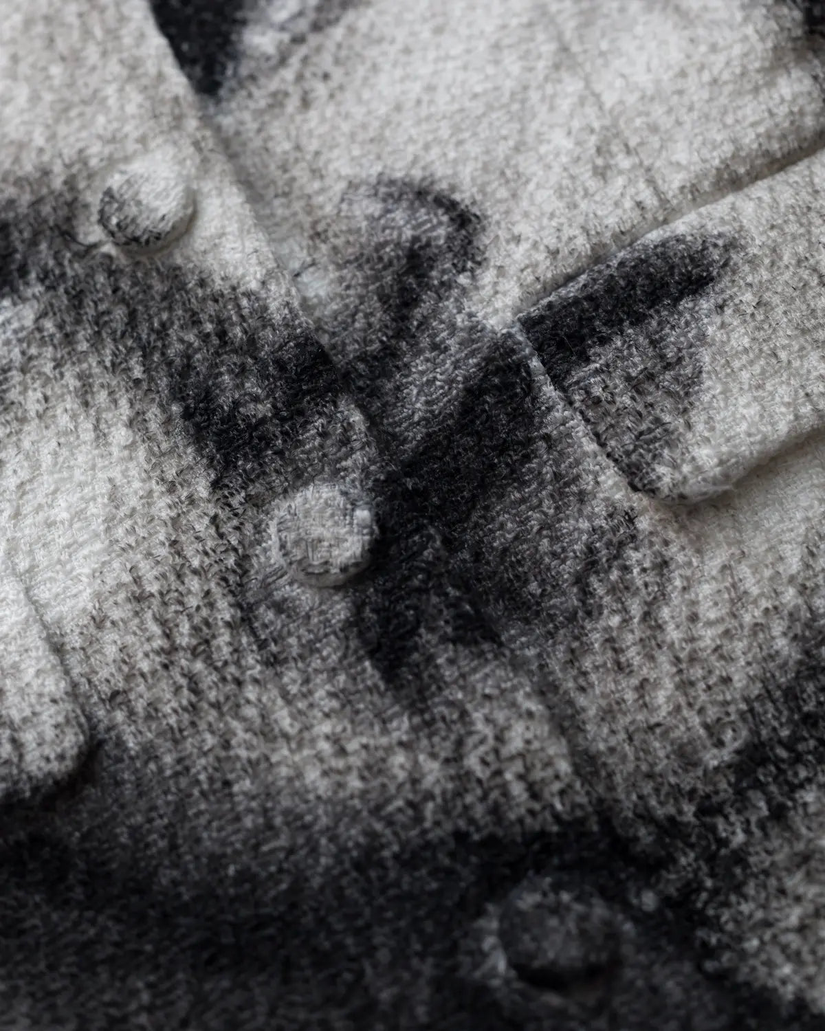 Upcycled handpainted portrait jacket