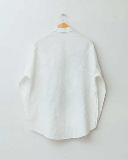 Aimee one-of-one handpainted portrait linen shirt