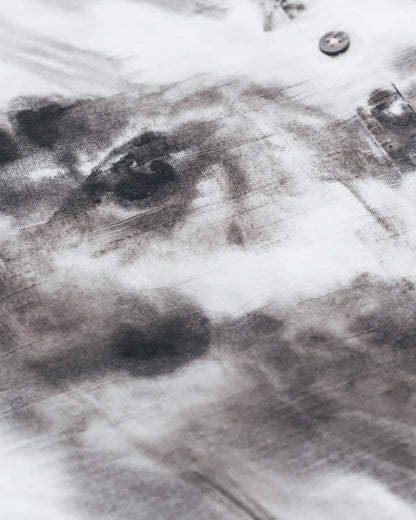 Aimee one-of-one handpainted portrait linen shirt