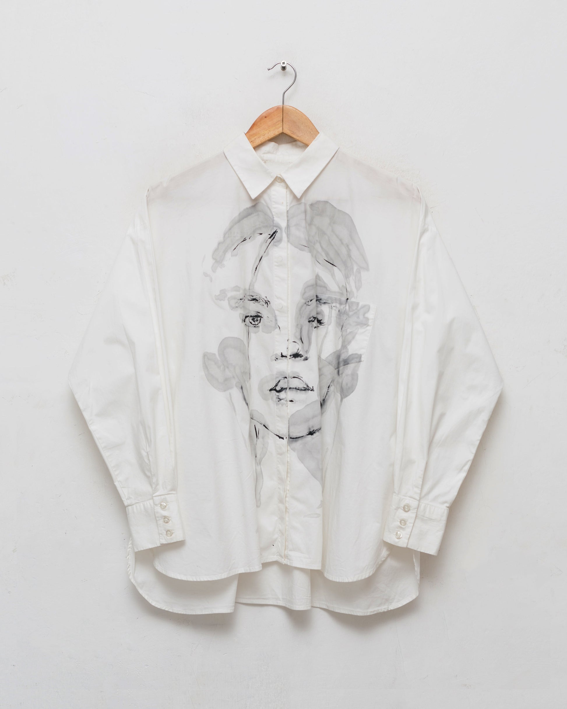 Handpainted portrait shirt //