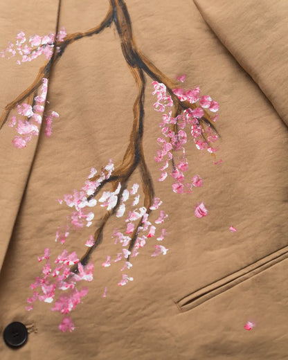 Aimee one-of-one handpainted sakura blazer