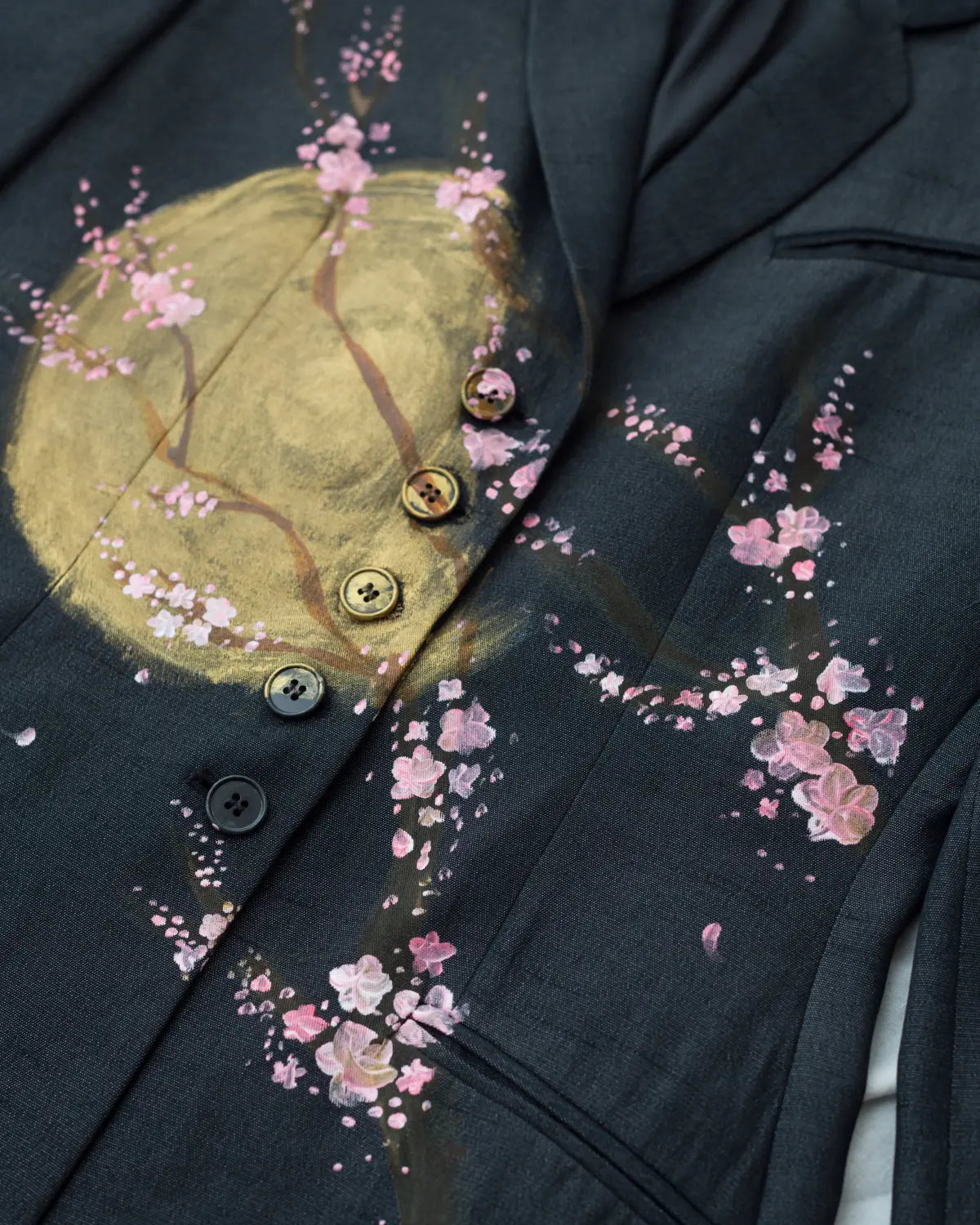 Emporio armani handpainted sakura blazer
