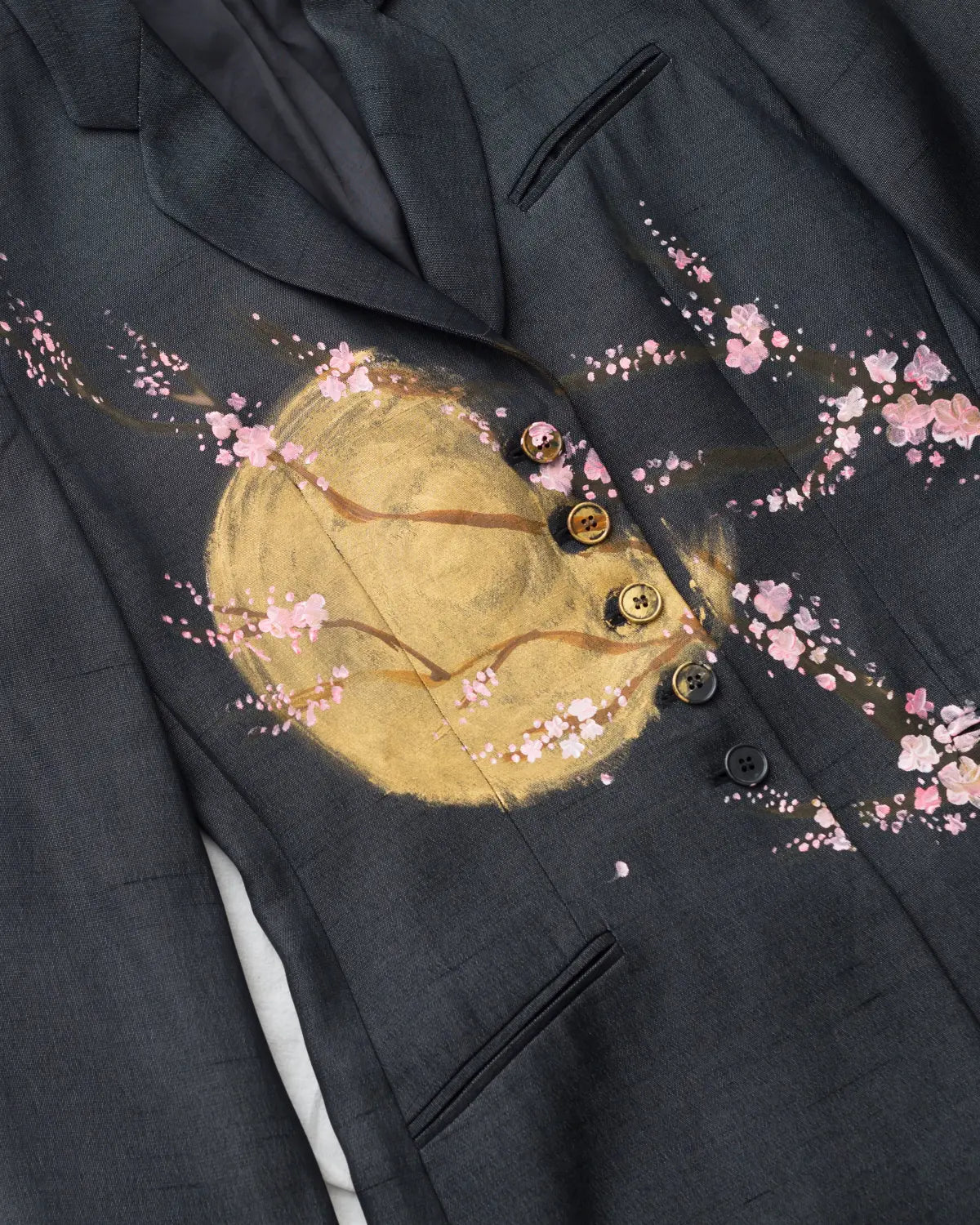 Emporio armani handpainted sakura blazer