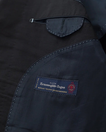 Upcycled handpainted sakura blazer