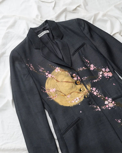 Emporio armani handpainted sakura blazer