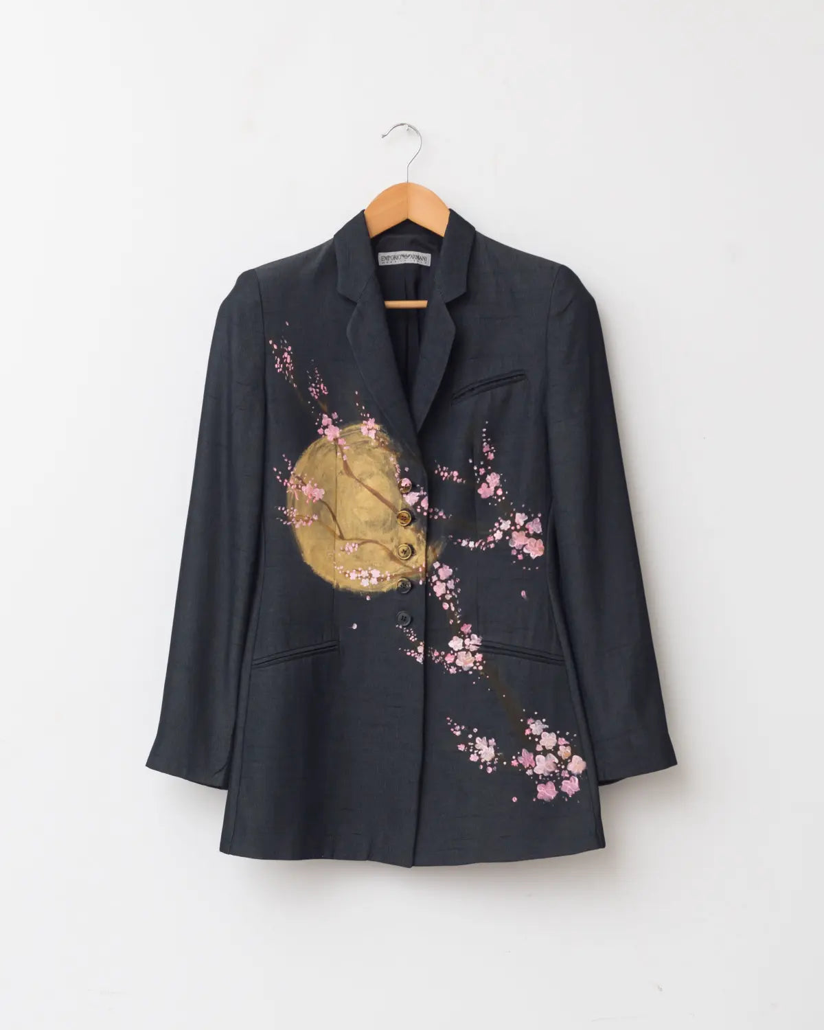 Emporio armani handpainted sakura blazer