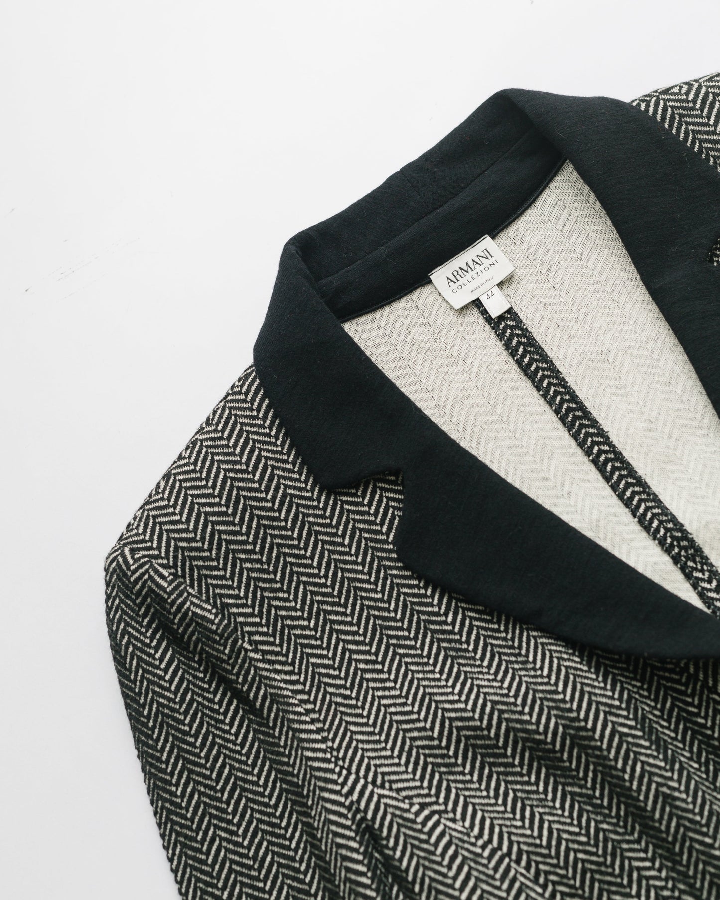 Cotton & wool herringbone blazer