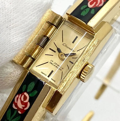 Aimée hidden watch floral