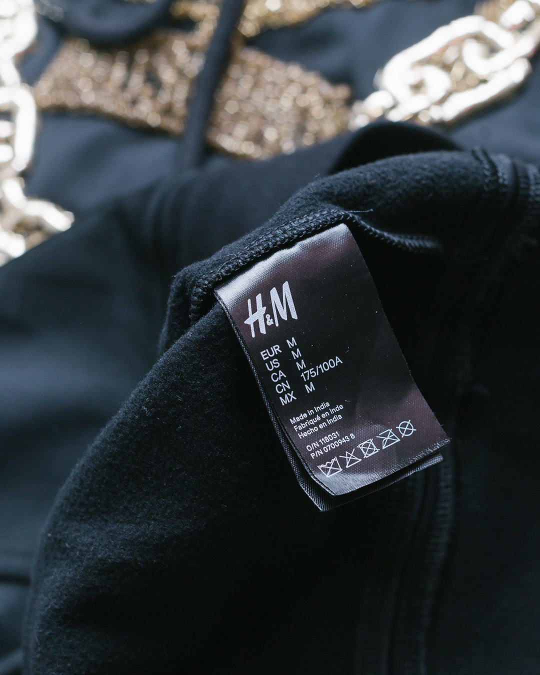 H&M X Moschino Embellished Sweatshirt