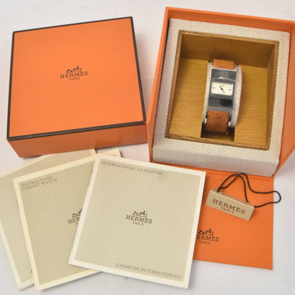 Hermès L01.210 Locé Quartz Women's Luxury Watch - Excellent Condition, Box & Warranty