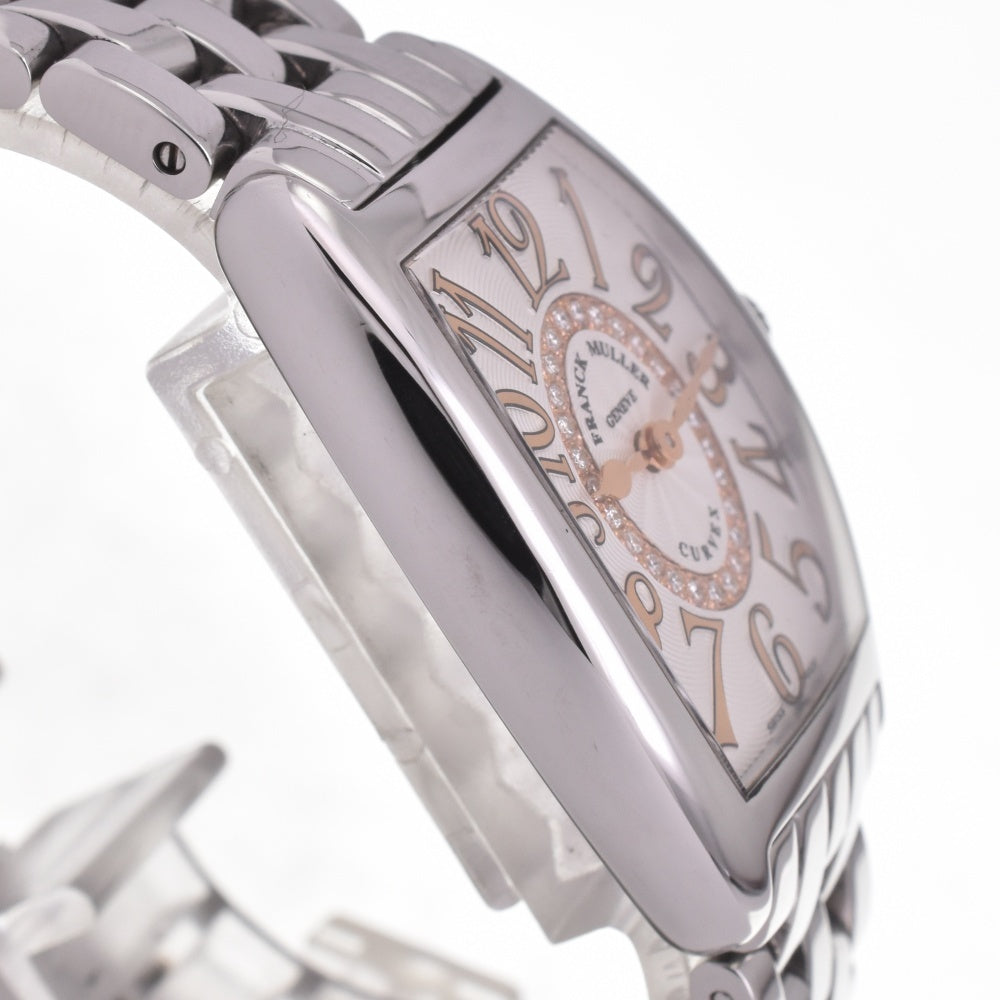 Franck Muller Tonneau Curvex Diamond Dial 1752QZCD1RSTG Ladies Quartz Watch