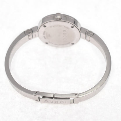 Elegant Gucci 105 Garnet Bezel Bangle Quartz Ladies Watch - Pre-owned