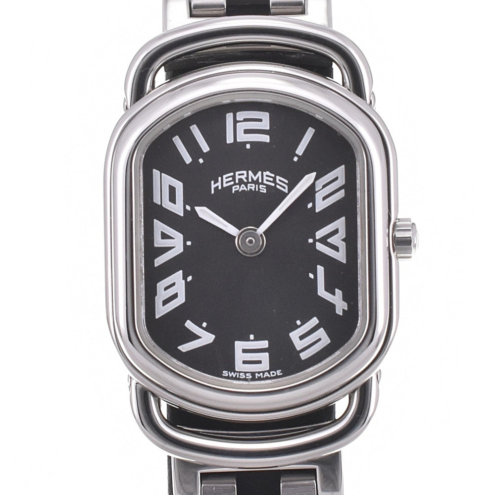 Elegant Hermes RA1.210 Rally D-Buckle Quartz Women's Watch in Excellent Condition