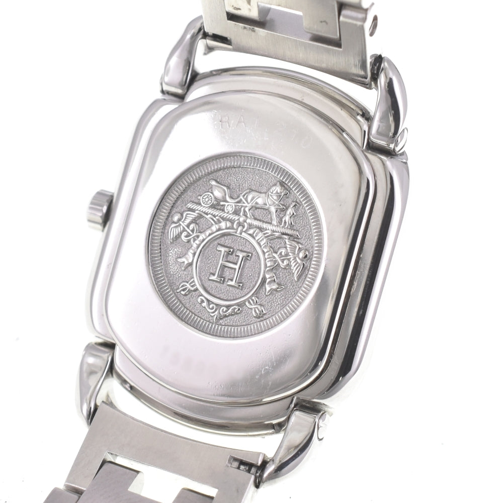 Elegant Hermes RA1.210 Rally D-Buckle Quartz Women's Watch in Excellent Condition