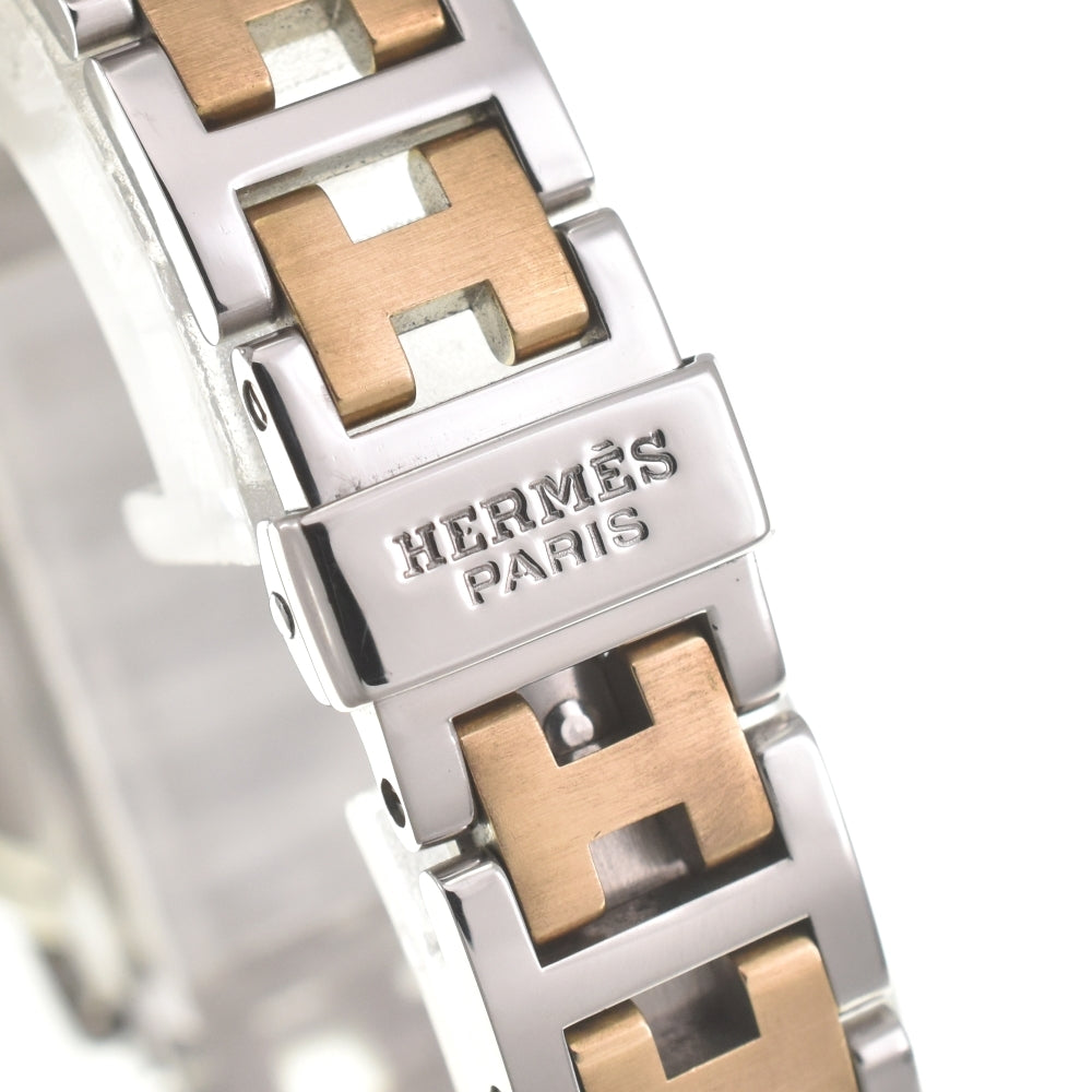 Hermès CL4.220 Clipper Stainless Steel/GP Women's Quartz Watch - D-Buckle, Excellent