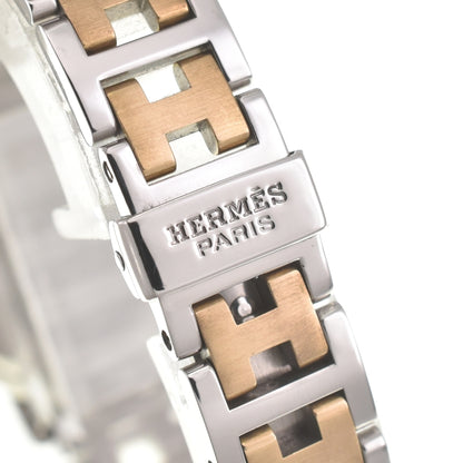 Hermès CL4.220 Clipper Stainless Steel/GP Women's Quartz Watch - D-Buckle, Excellent