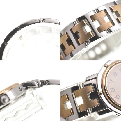 Hermès CL4.220 Clipper Stainless Steel/GP Women's Quartz Watch - D-Buckle, Excellent