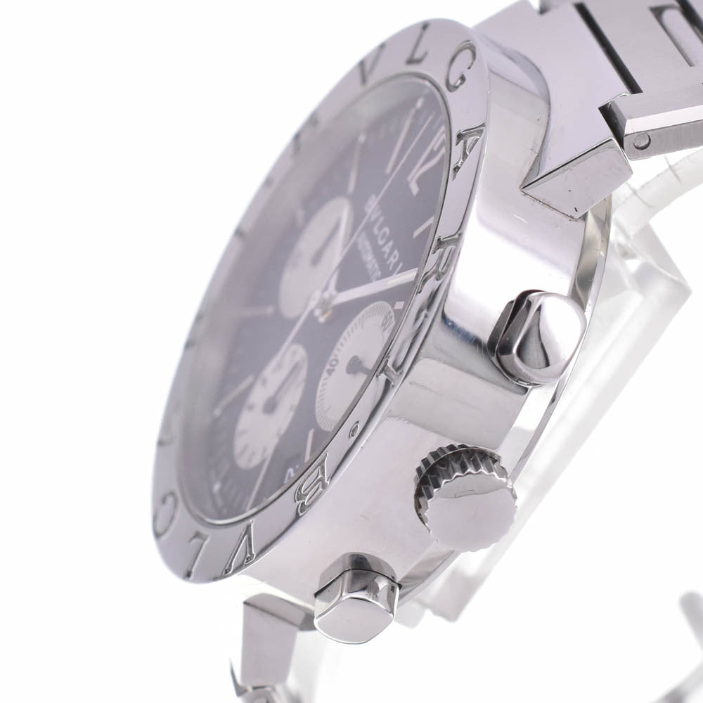 Bvlgari BB38SSCH Automatic Chronograph Date Men's Watch with Box, Fine Condition