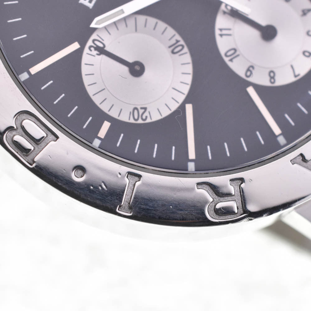 Bvlgari BB38SSCH Automatic Chronograph Date Men's Watch with Box, Fine Condition