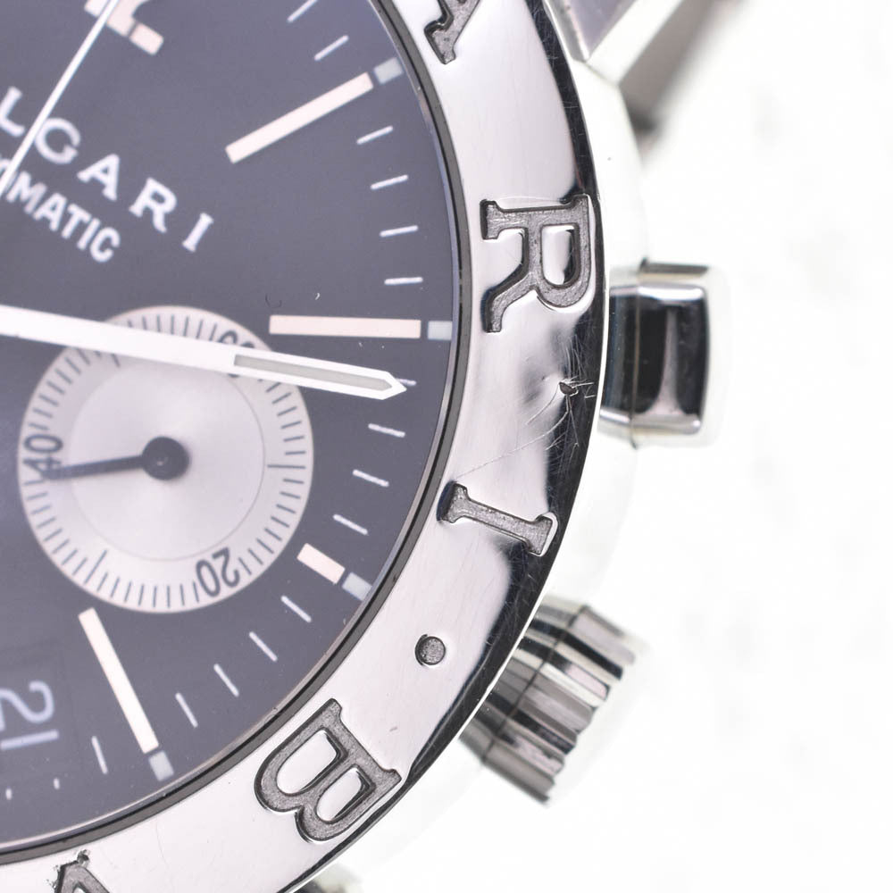Bvlgari BB38SSCH Automatic Chronograph Date Men's Watch with Box, Fine Condition