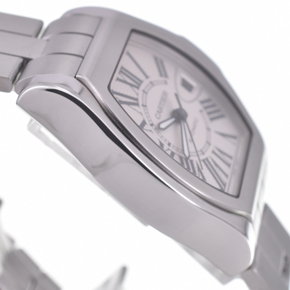 Cartier Roadster LM W6206017 Automatic Men's Watch Stainless Steel Silver Dial