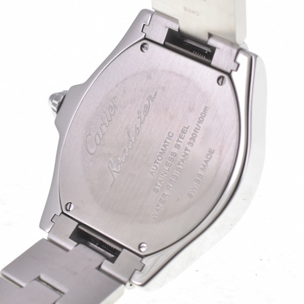 Cartier Roadster LM W6206017 Automatic Men's Watch Stainless Steel Silver Dial