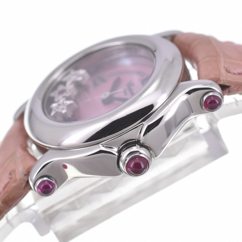 Chopard Happy Sport 3P Star Ruby Diamond Quartz Women's Watch Elegant