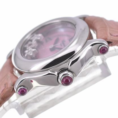 Chopard Happy Sport 3P Star Ruby Diamond Quartz Women's Watch Elegant