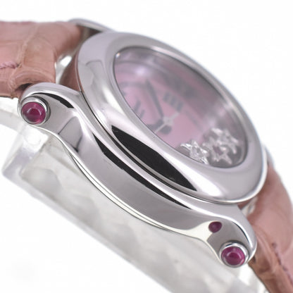 Chopard Happy Sport 3P Star Ruby Diamond Quartz Women's Watch Elegant