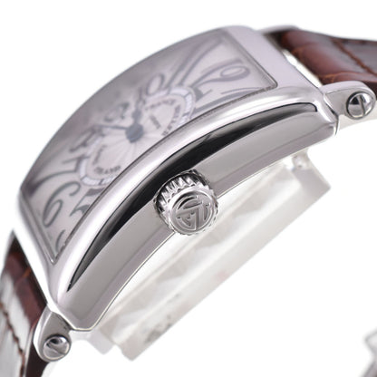 Franck Muller Long Island 902QZ Quartz Ladies Watch: Pristine Condition with Box & Warranty