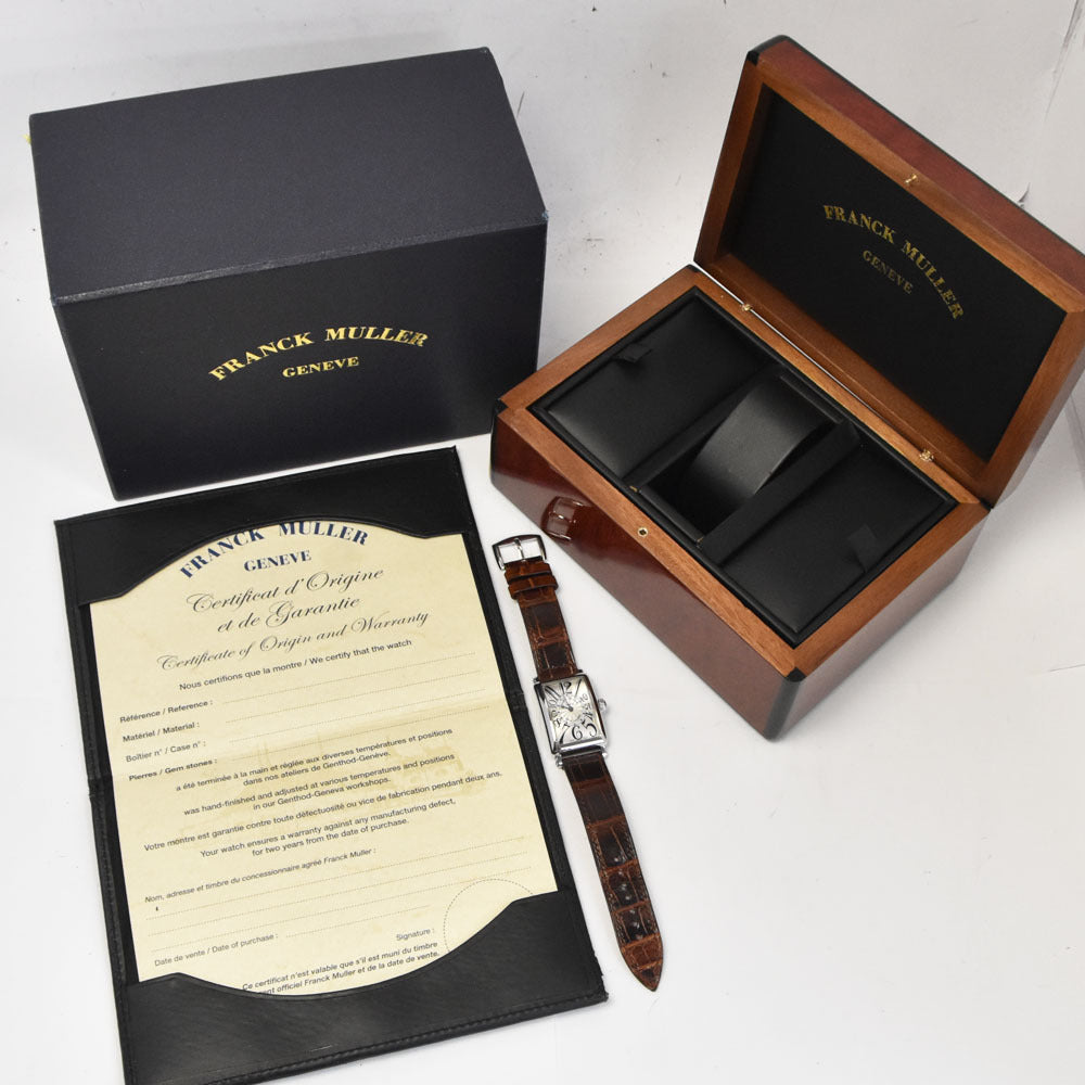 Franck Muller Long Island 902QZ Quartz Ladies Watch: Pristine Condition with Box & Warranty