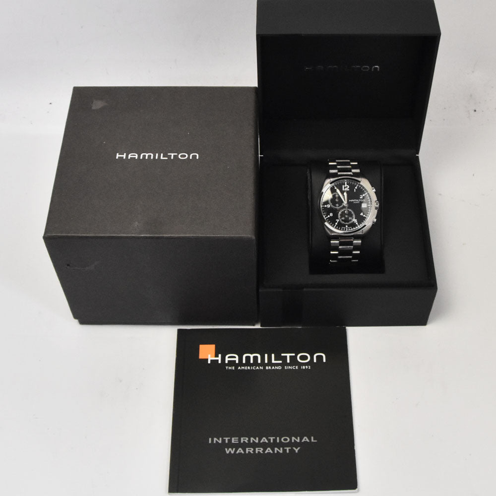 Hamilton Khaki Pilot Chronograph Date Quartz Men's H765120 Watch with Box