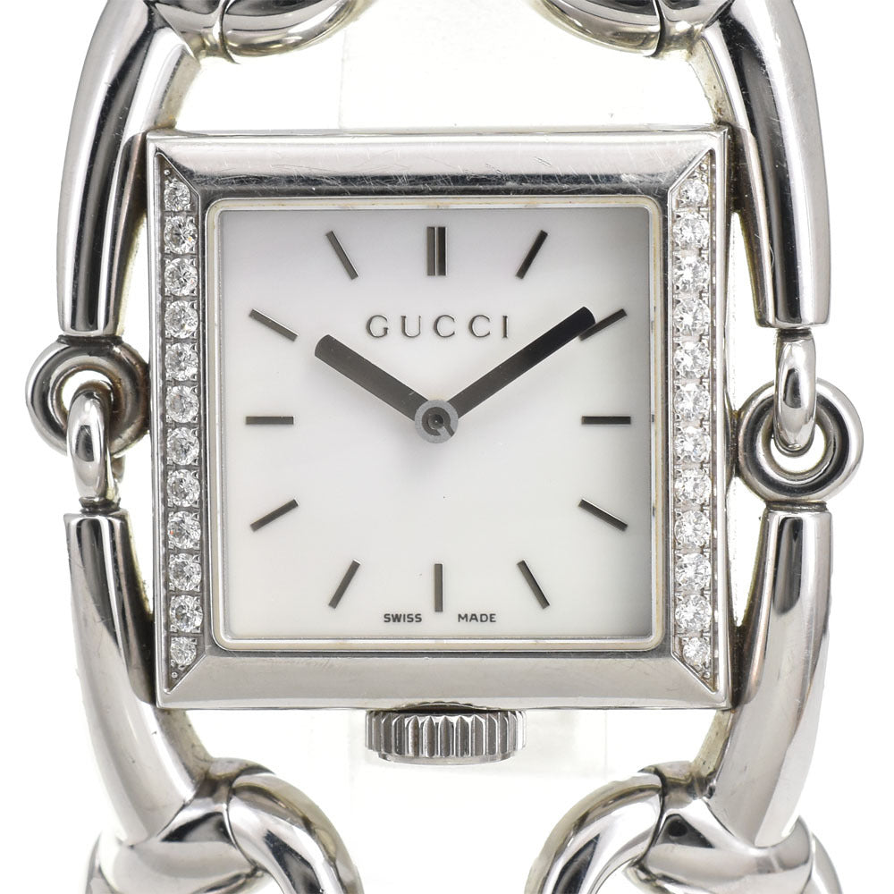 Luxurious Gucci Signoria Diamond Bezel Quartz Women's Watch YA116307/116.3
