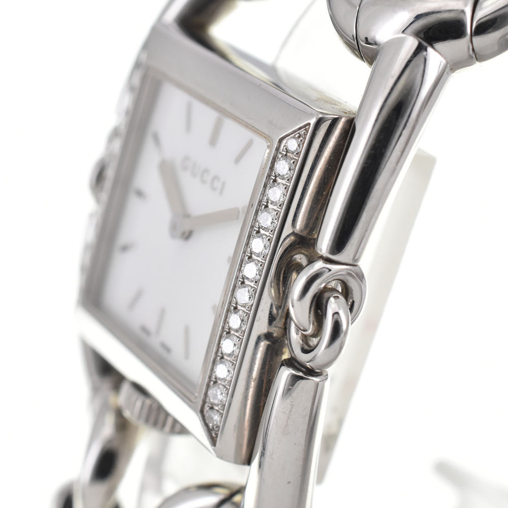 Luxurious Gucci Signoria Diamond Bezel Quartz Women's Watch YA116307/116.3