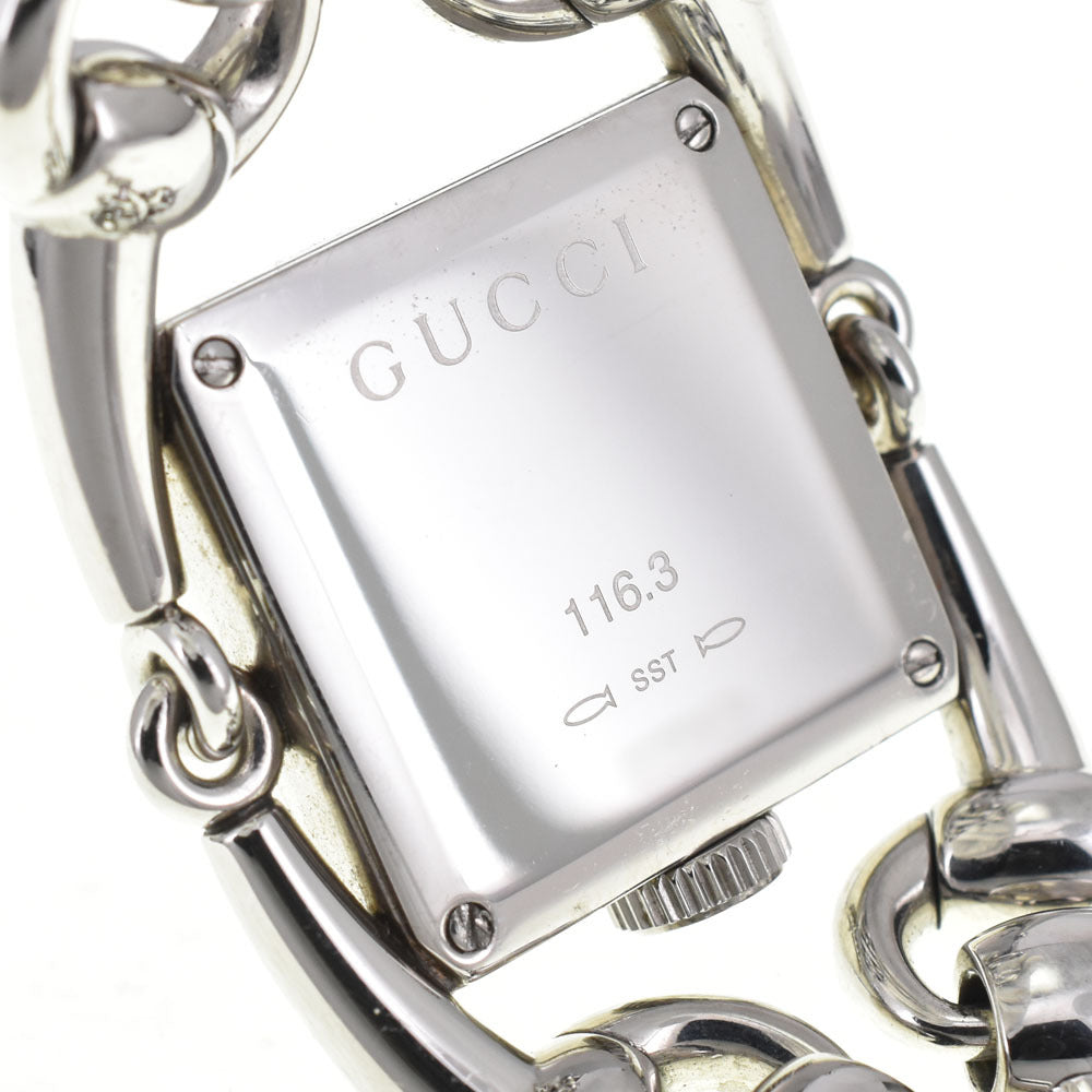 Luxurious Gucci Signoria Diamond Bezel Quartz Women's Watch YA116307/116.3