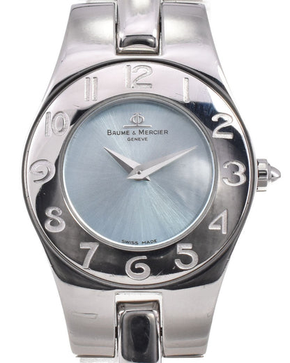 Elegant Baume & Mercier Linea 65305 Women's Quartz Watch - Stainless Steel, Good Condition
