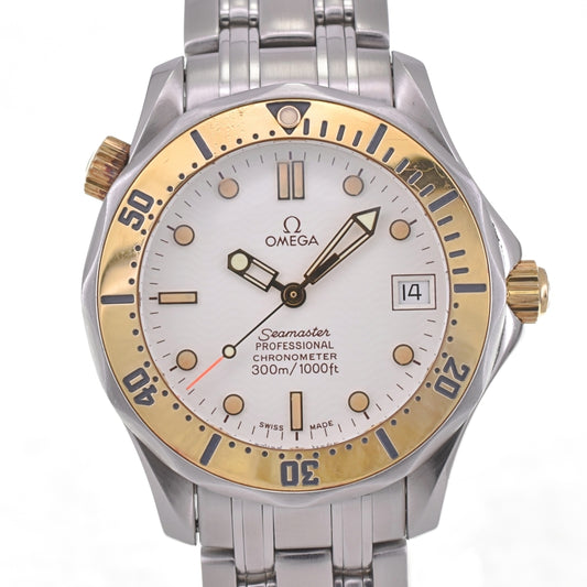 Omega Seamaster 300m SS/K18YG Automatic Men's Luxury Diver Watch 2452.20