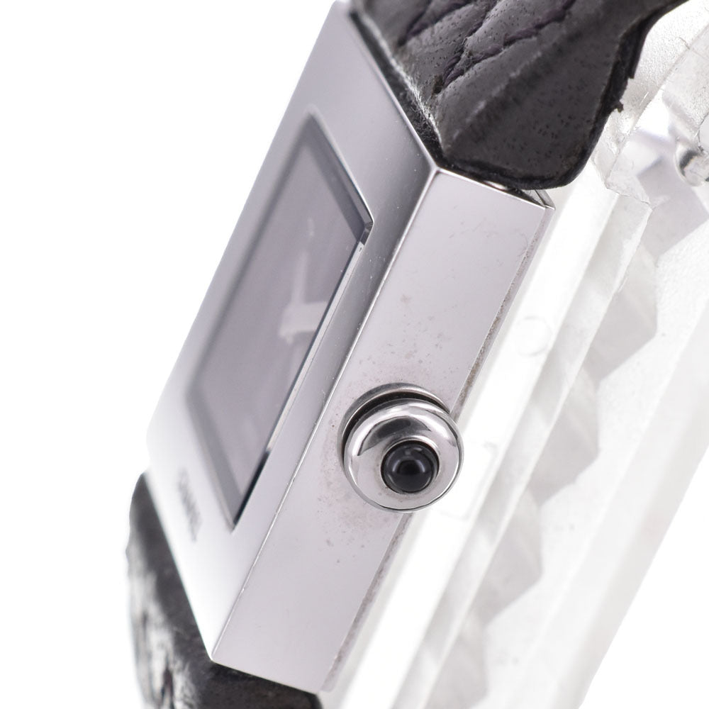 Elegant Chanel H0118 Matelasse Stainless Steel Leather Quartz Women's Watch