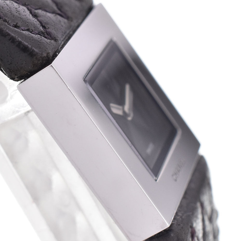 Elegant Chanel H0118 Matelasse Stainless Steel Leather Quartz Women's Watch