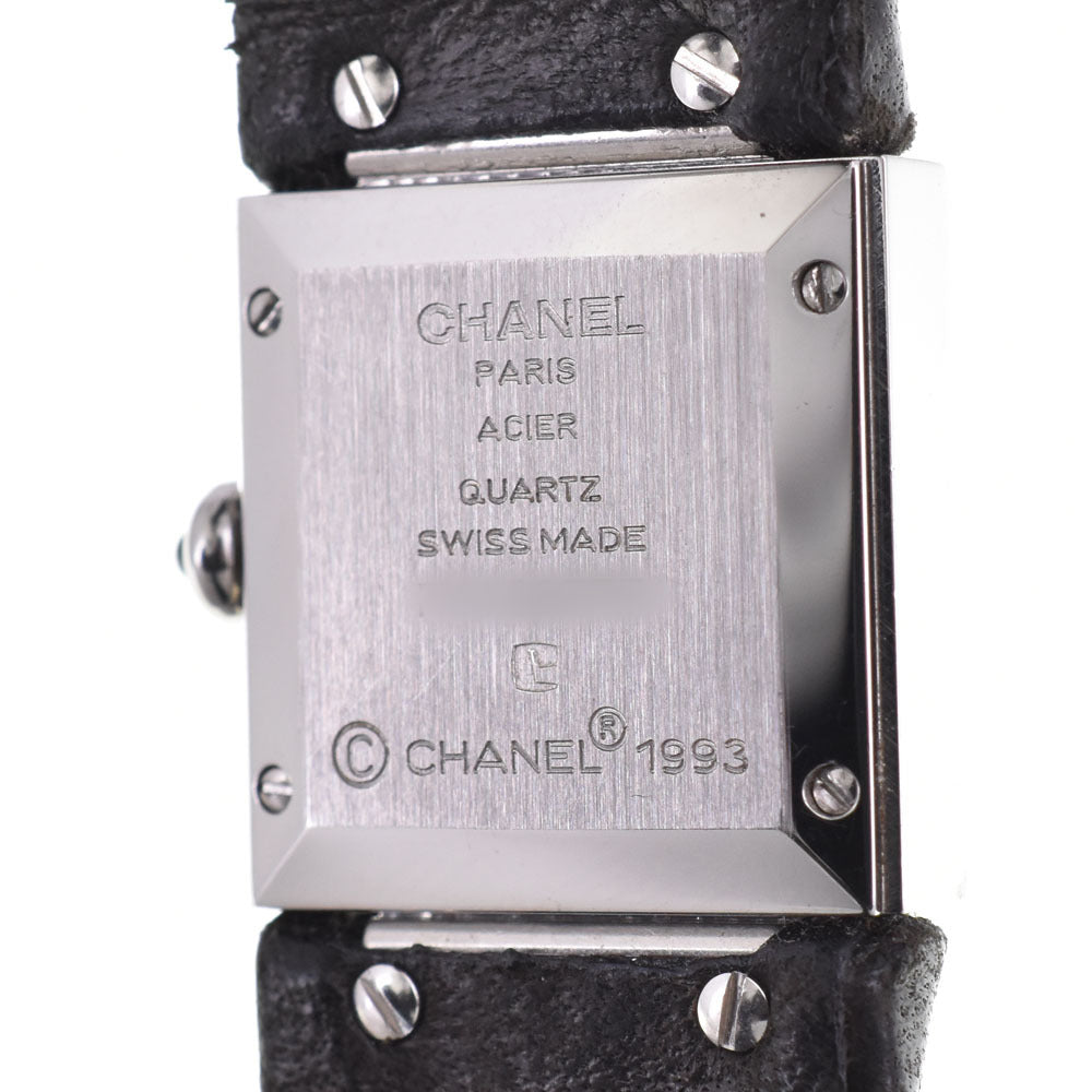 Elegant Chanel H0118 Matelasse Stainless Steel Leather Quartz Women's Watch
