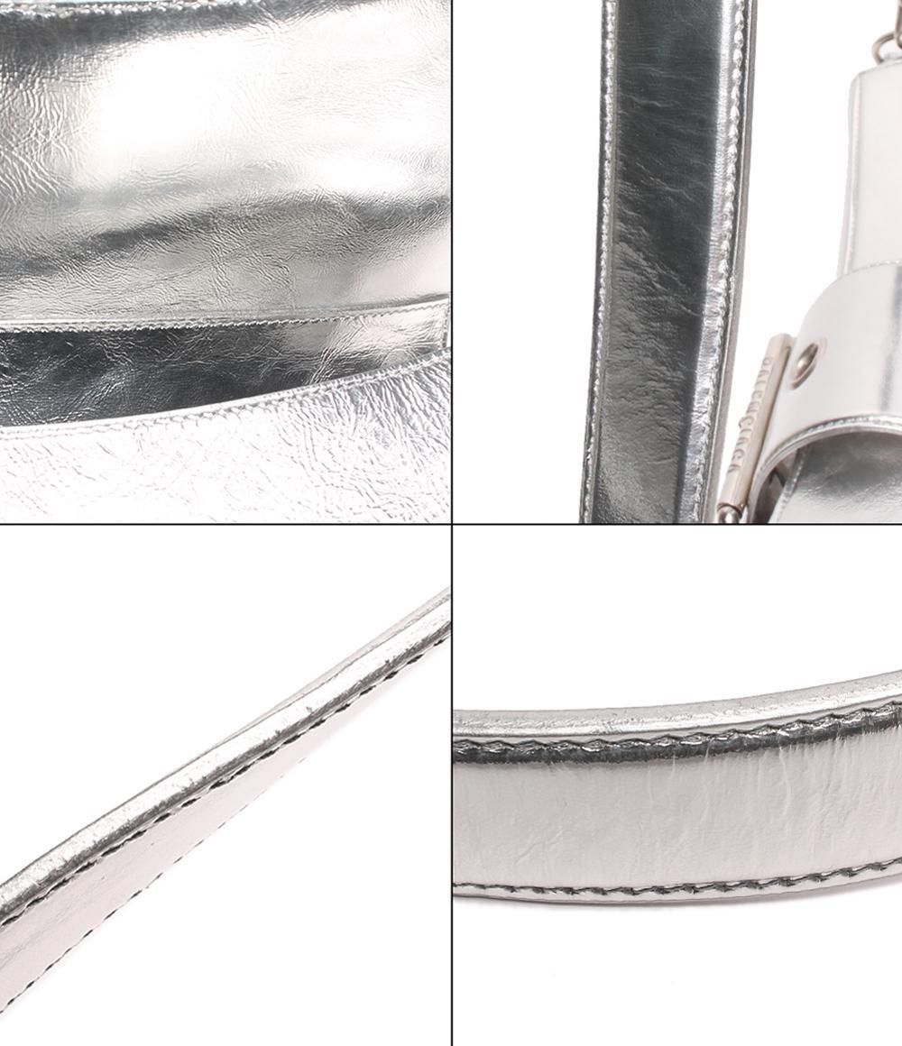 Balenciaga Silver Hardware Leather Shoulder Bag Women's Luxury Handbag