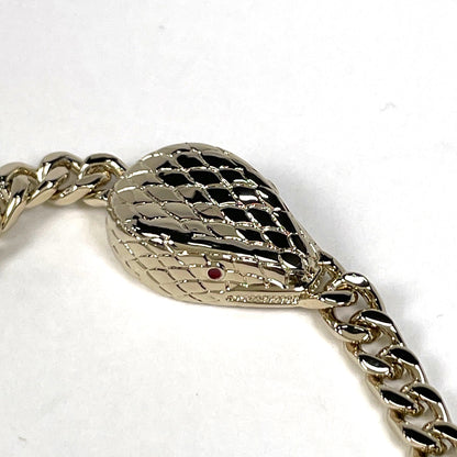 Exquisite BVLGARI Serpenti Forever Micro Snake Leather Shoulder Bag Gold 293455