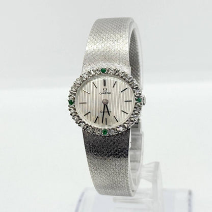 1970s Vintage Omega Diamond Bezel