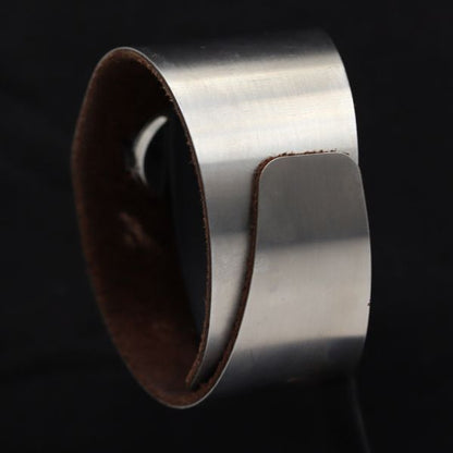 Vintage Hand-Wound Bangle Watch, Silver Dial, Unisex Antique Wristwatch Collectible