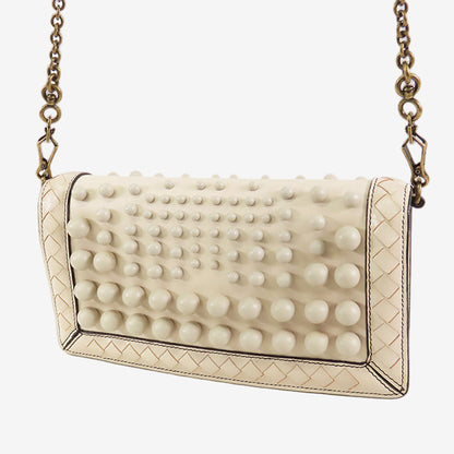 Bottega Veneta Knot Leather 2-Way Clutch Bag Intrecciato Shoulder Bag