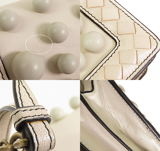 Bottega Veneta Knot Leather 2-Way Clutch Bag Intrecciato Shoulder Bag