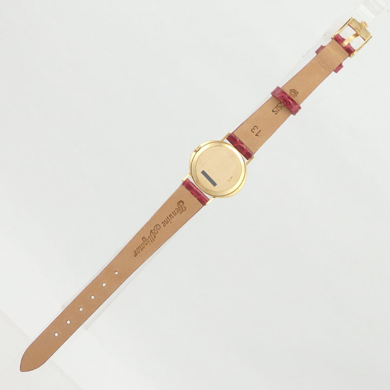 Vintage Rolex Cellini K18YG Brown Gradation Dial Manual Winding Women's Luxury Watch